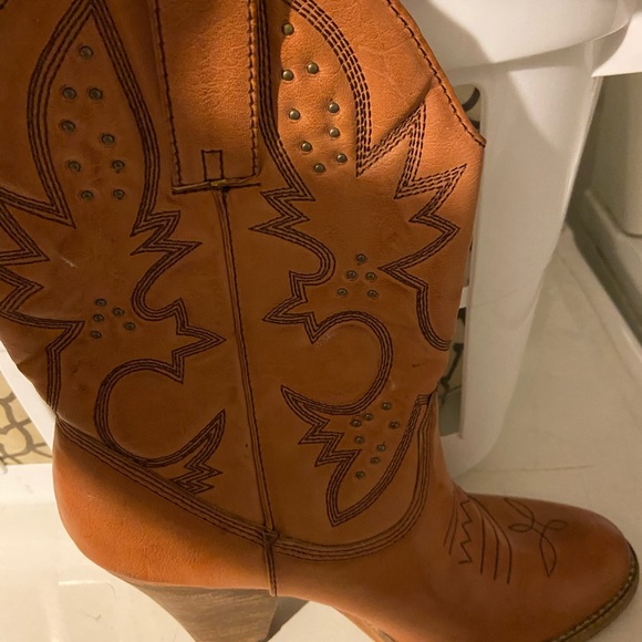 Brown Cowboy Boots - Picture 2 of 3